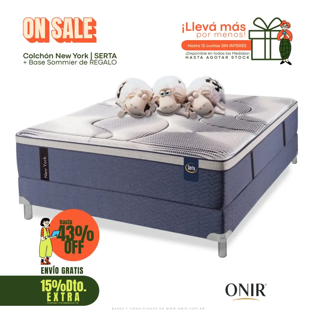 Combo NEW YORK + Sommier de REGALO 
