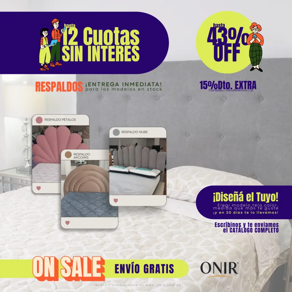 RESPALDOS 43%Off