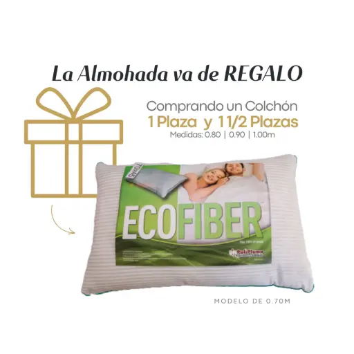 Almohada Eco Fiber 70x45 Vellón Onir